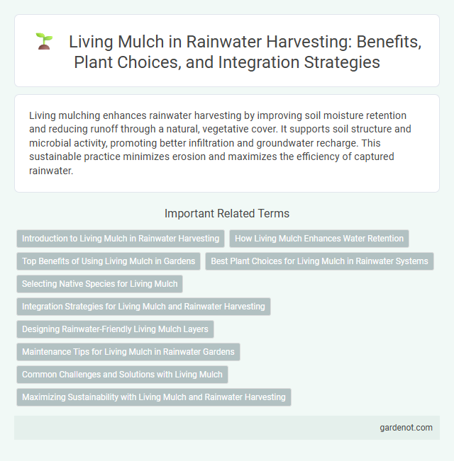 Living Mulch in Rainwater Harvesting: Benefits, Plant Choices, and Integration Strategies