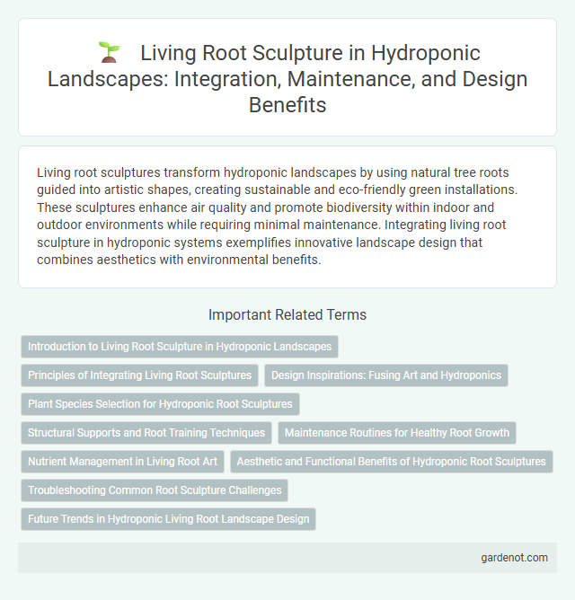 Living Root Sculpture in Hydroponic Landscapes: Integration, Maintenance, and Design Benefits