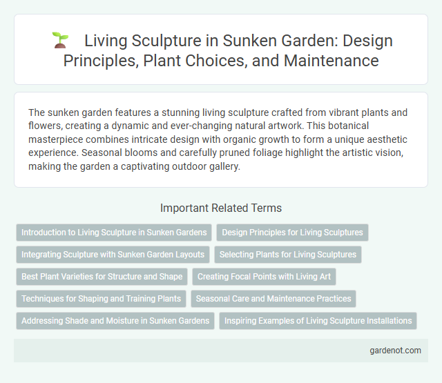Living Sculpture in Sunken Garden: Design Principles, Plant Choices, and Maintenance