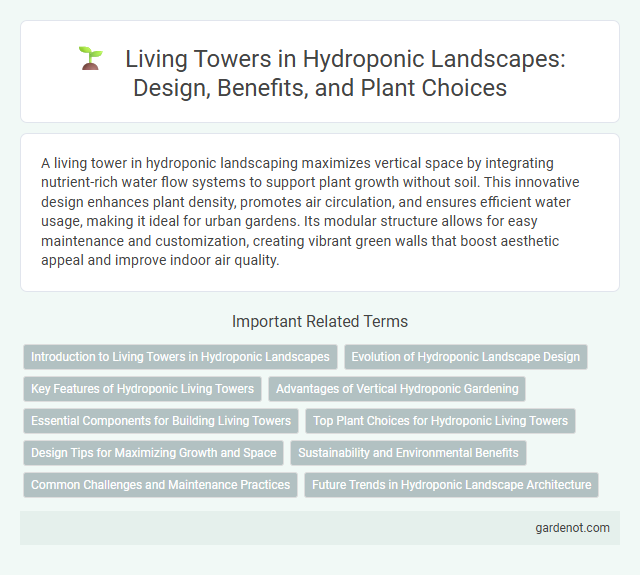 Living Towers in Hydroponic Landscapes: Design, Benefits, and Plant Choices