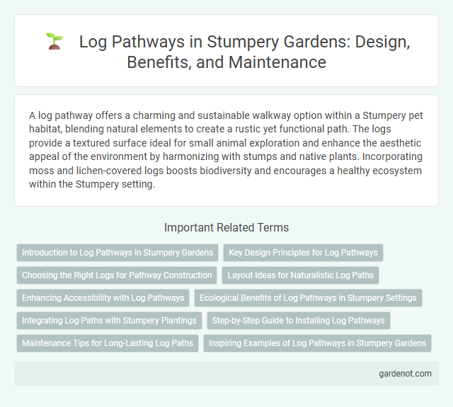 Log Pathways in Stumpery Gardens: Design, Benefits, and Maintenance
