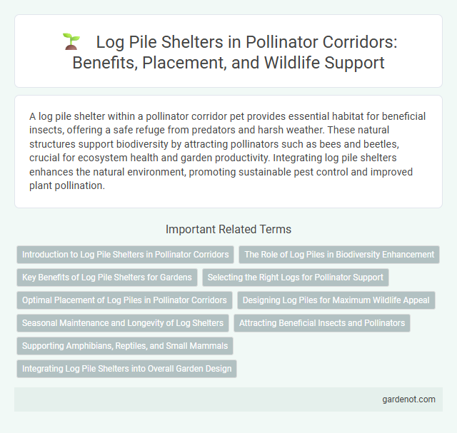 Log Pile Shelters in Pollinator Corridors: Benefits, Placement, and Wildlife Support
