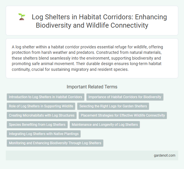 Log Shelters in Habitat Corridors: Enhancing Biodiversity and Wildlife Connectivity