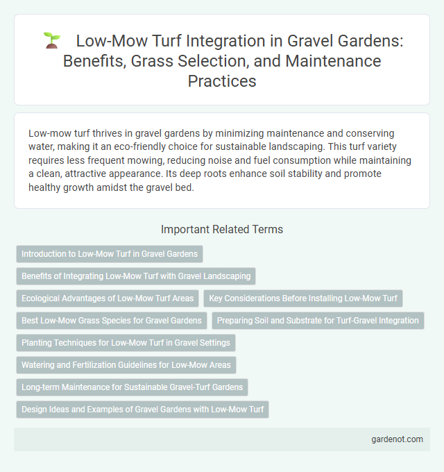 Low-Mow Turf Integration in Gravel Gardens: Benefits, Grass Selection, and Maintenance Practices