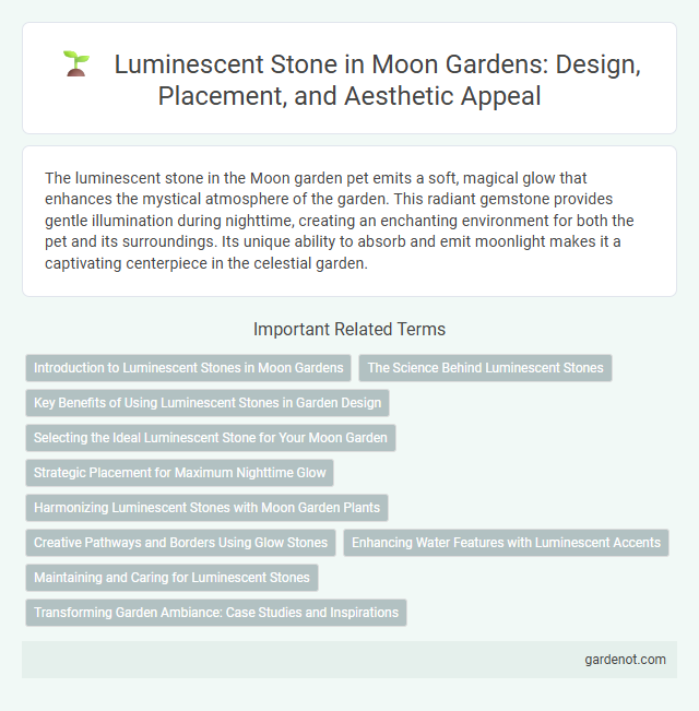 Luminescent Stone in Moon Gardens: Design, Placement, and Aesthetic Appeal