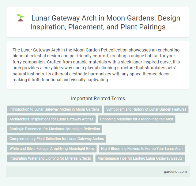 Lunar Gateway Arch in Moon Gardens: Design Inspiration, Placement, and Plant Pairings