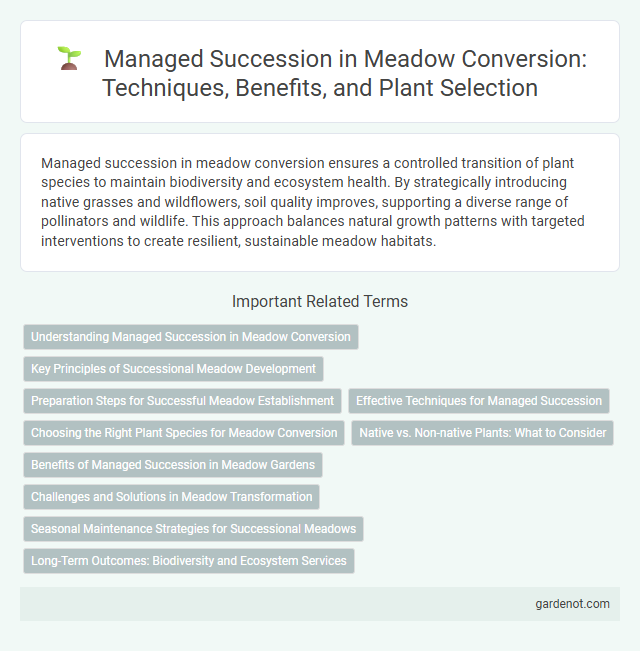 Managed Succession in Meadow Conversion: Techniques, Benefits, and Plant Selection