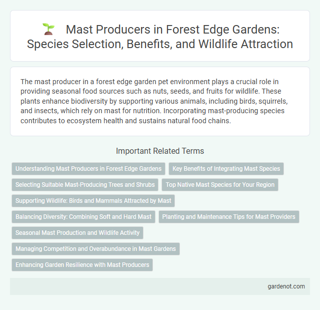 Mast Producers in Forest Edge Gardens: Species Selection, Benefits, and Wildlife Attraction