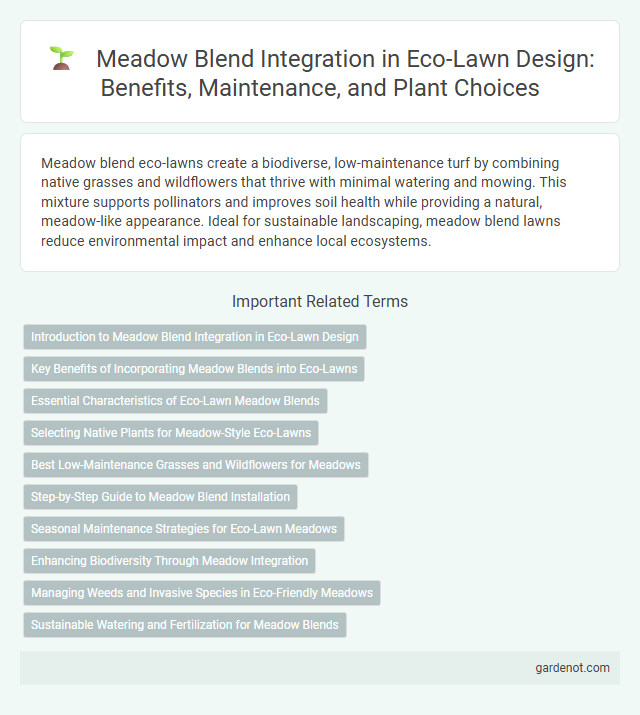 Meadow Blend Integration in Eco-Lawn Design: Benefits, Maintenance, and Plant Choices