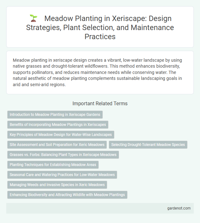 Meadow Planting in Xeriscape: Design Strategies, Plant Selection, and Maintenance Practices