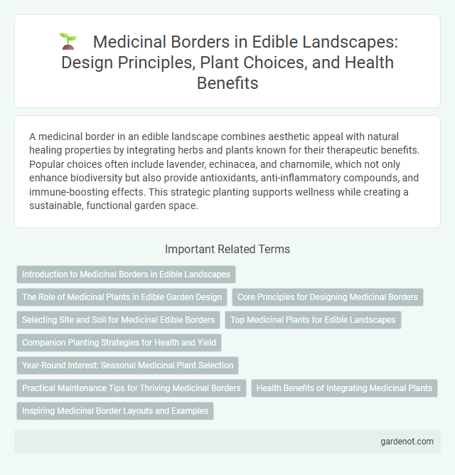 Medicinal Borders in Edible Landscapes: Design Principles, Plant Choices, and Health Benefits