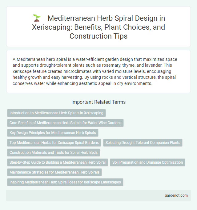 Mediterranean Herb Spiral Design in Xeriscaping: Benefits, Plant Choices, and Construction Tips