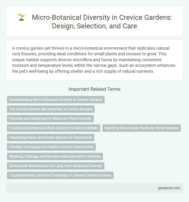 Micro-Botanical Diversity in Crevice Gardens: Design, Selection, and Care