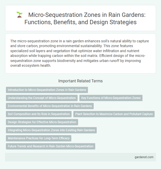 Micro-Sequestration Zones in Rain Gardens: Functions, Benefits, and Design Strategies