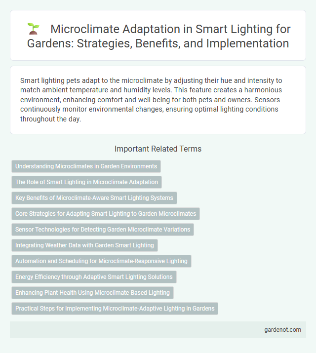 Microclimate Adaptation in Smart Lighting for Gardens: Strategies, Benefits, and Implementation