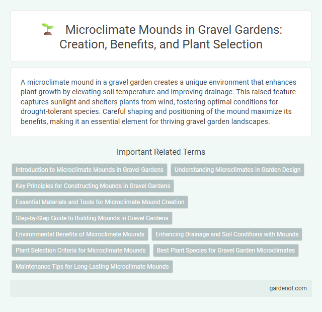 Microclimate Mounds in Gravel Gardens: Creation, Benefits, and Plant Selection