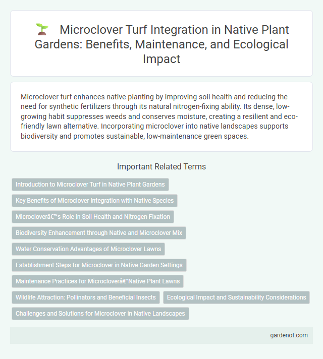 Microclover Turf Integration in Native Plant Gardens: Benefits, Maintenance, and Ecological Impact