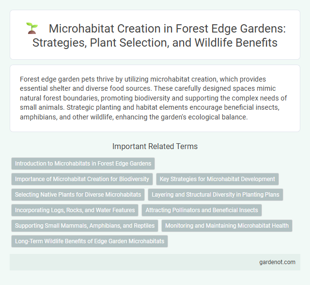 Microhabitat Creation in Forest Edge Gardens: Strategies, Plant Selection, and Wildlife Benefits