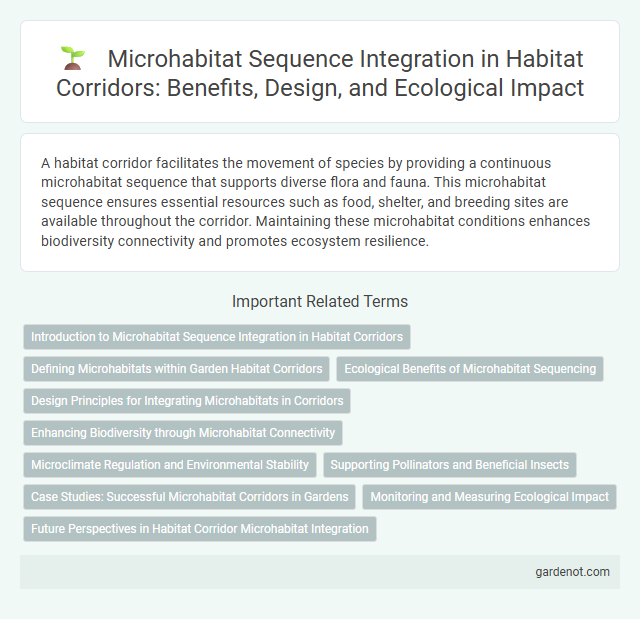 Microhabitat Sequence Integration in Habitat Corridors: Benefits, Design, and Ecological Impact