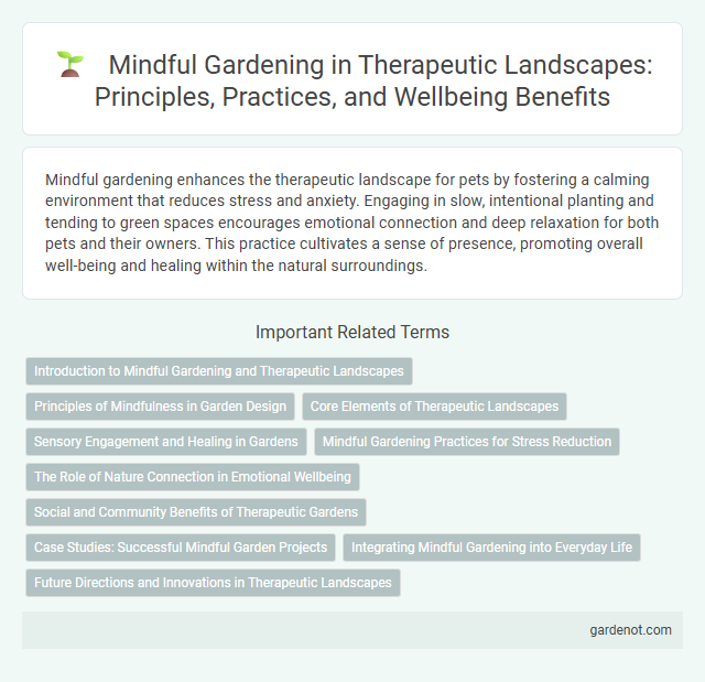 Mindful Gardening in Therapeutic Landscapes: Principles, Practices, and Wellbeing Benefits