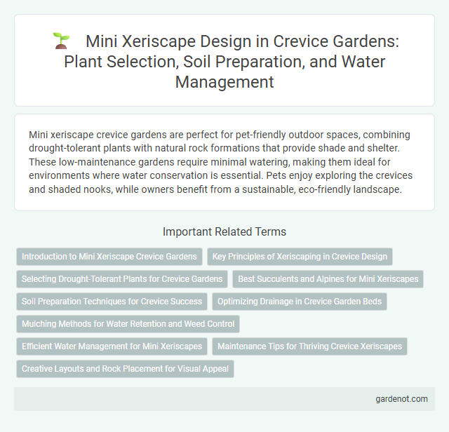 Mini Xeriscape Design in Crevice Gardens: Plant Selection, Soil Preparation, and Water Management