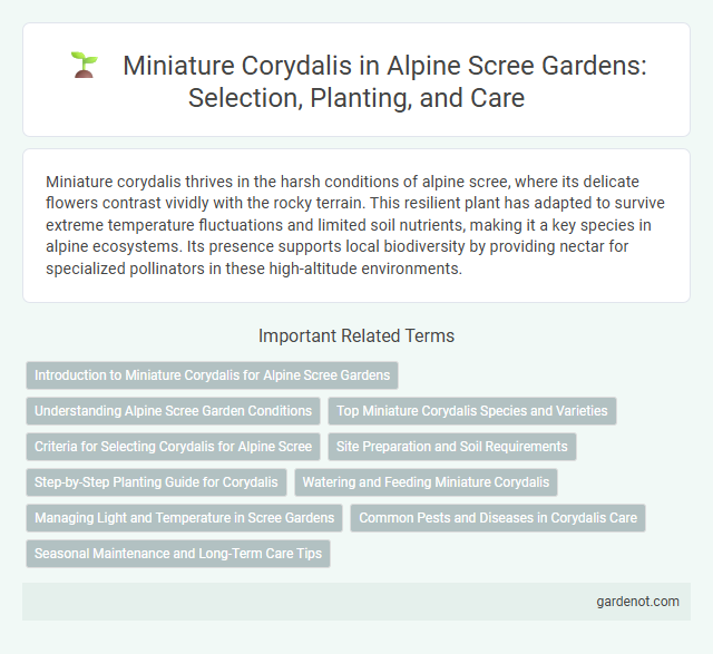 Miniature Corydalis in Alpine Scree Gardens: Selection, Planting, and Care