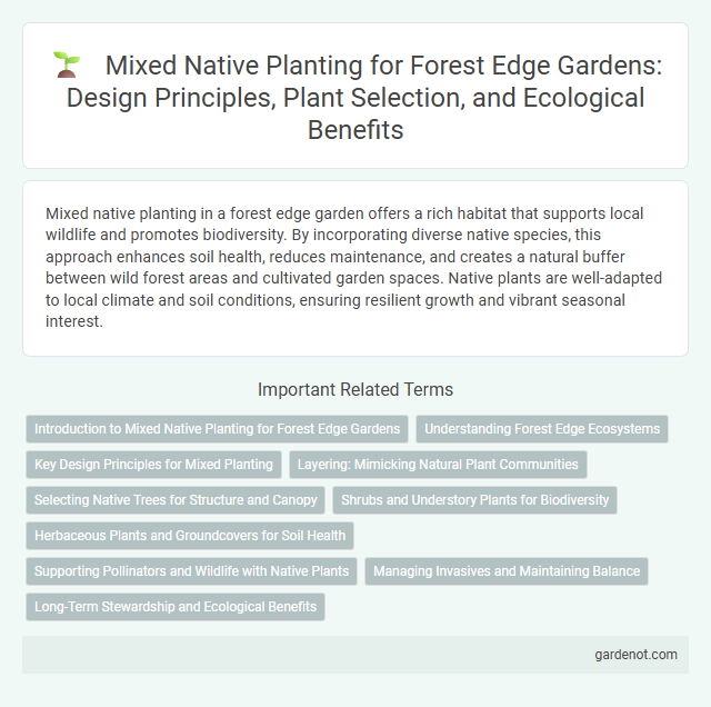 Mixed Native Planting for Forest Edge Gardens: Design Principles, Plant Selection, and Ecological Benefits