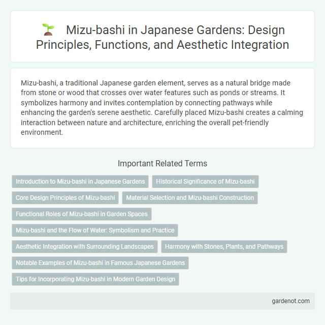 Mizu-bashi in Japanese Gardens: Design Principles, Functions, and Aesthetic Integration