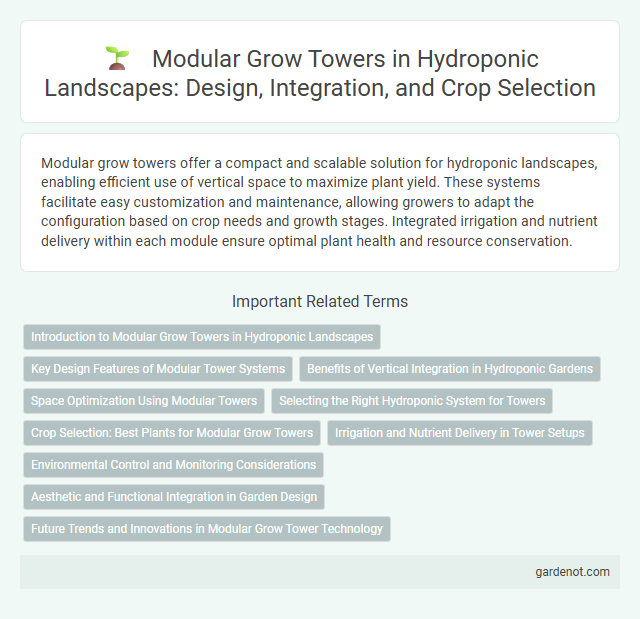 Modular Grow Towers in Hydroponic Landscapes: Design, Integration, and Crop Selection