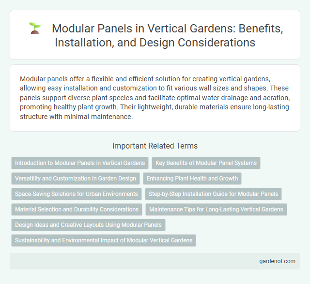 Modular Panels in Vertical Gardens: Benefits, Installation, and Design Considerations
