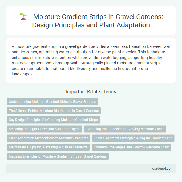 Moisture Gradient Strips in Gravel Gardens: Design Principles and Plant Adaptation