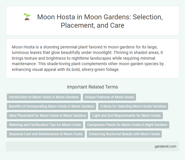 Moon Hosta in Moon Gardens: Selection, Placement, and Care