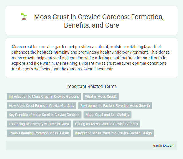 Moss Crust in Crevice Gardens: Formation, Benefits, and Care