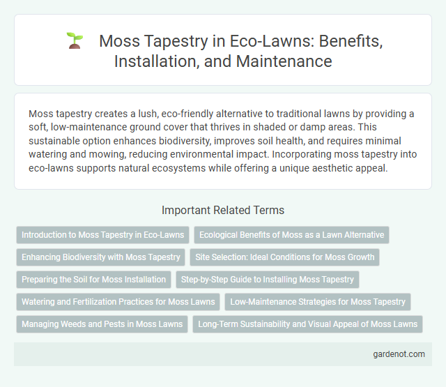 Moss Tapestry in Eco-Lawns: Benefits, Installation, and Maintenance