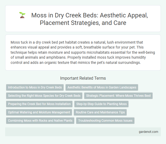 Moss in Dry Creek Beds: Aesthetic Appeal, Placement Strategies, and Care