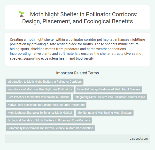 Moth Night Shelter in Pollinator Corridors: Design, Placement, and Ecological Benefits