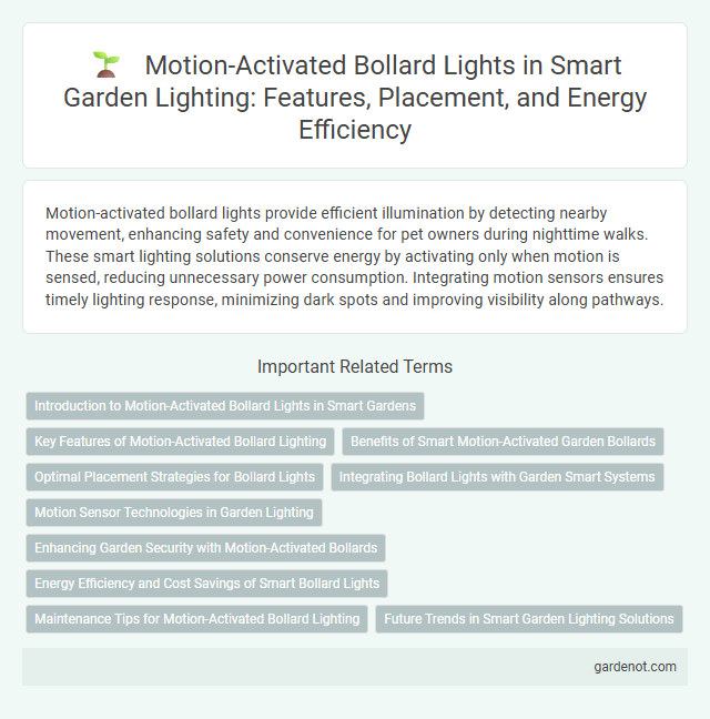 Motion-Activated Bollard Lights in Smart Garden Lighting: Features, Placement, and Energy Efficiency