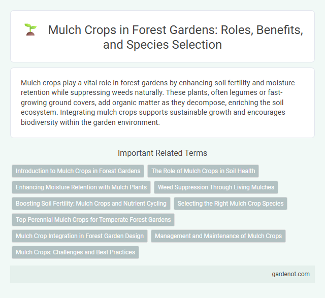 Mulch Crops in Forest Gardens: Roles, Benefits, and Species Selection