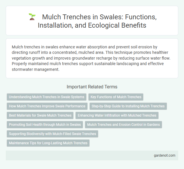 Mulch Trenches in Swales: Functions, Installation, and Ecological Benefits
