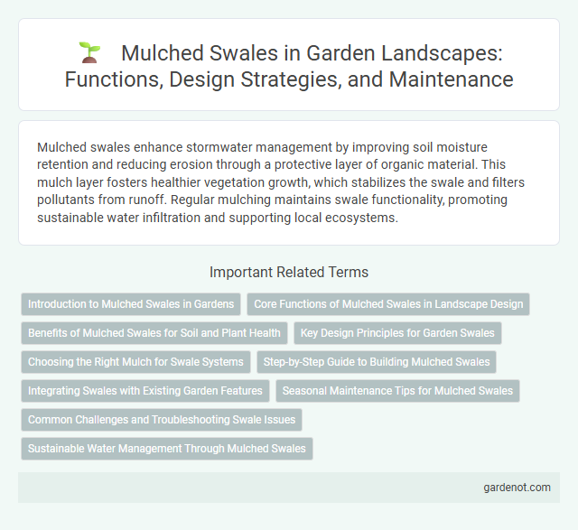 Mulched Swales in Garden Landscapes: Functions, Design Strategies, and Maintenance