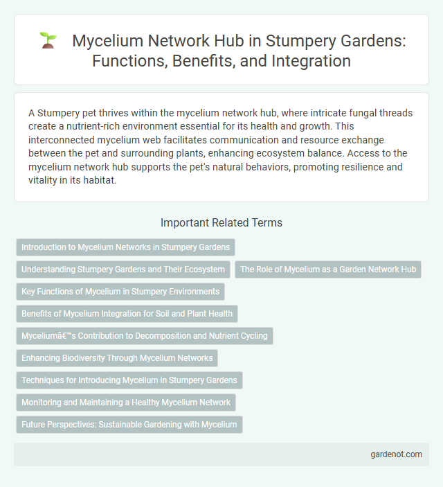 Mycelium Network Hub in Stumpery Gardens: Functions, Benefits, and Integration