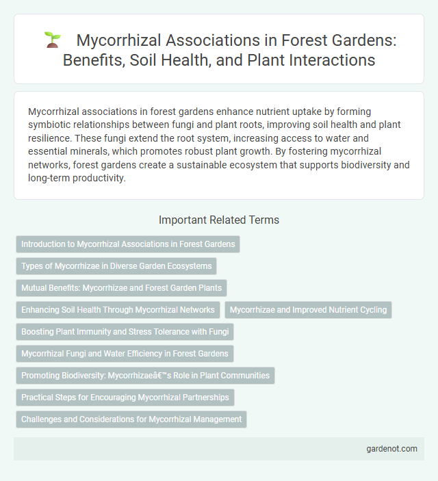Mycorrhizal Associations in Forest Gardens: Benefits, Soil Health, and Plant Interactions
