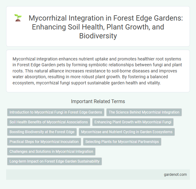 Mycorrhizal Integration in Forest Edge Gardens: Enhancing Soil Health, Plant Growth, and Biodiversity