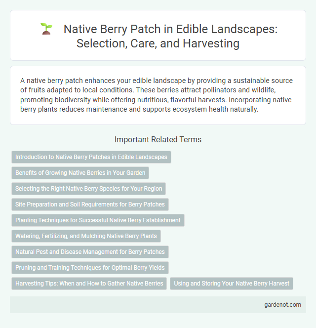 Native Berry Patch in Edible Landscapes: Selection, Care, and Harvesting