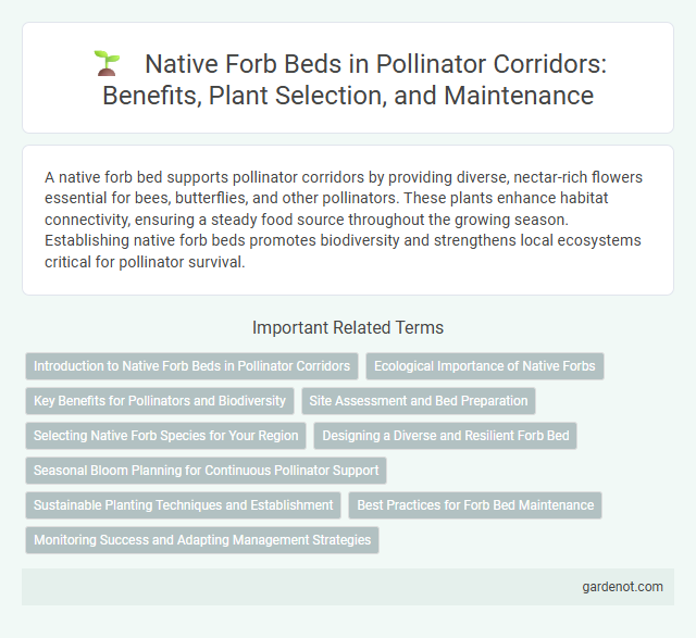 Native Forb Beds in Pollinator Corridors: Benefits, Plant Selection, and Maintenance