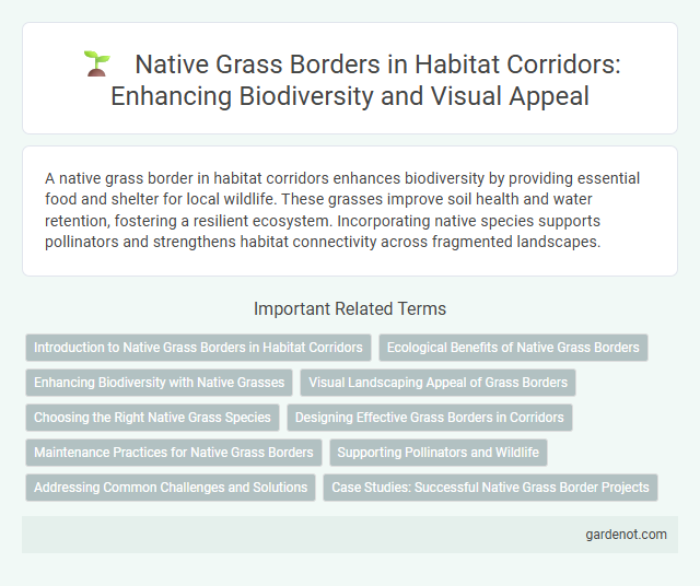 Native Grass Borders in Habitat Corridors: Enhancing Biodiversity and Visual Appeal