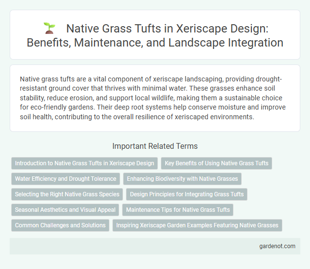 Native Grass Tufts in Xeriscape Design: Benefits, Maintenance, and Landscape Integration