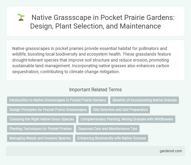 Native Grassscape in Pocket Prairie Gardens: Design, Plant Selection, and Maintenance