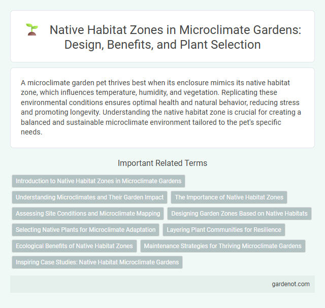 Native Habitat Zones in Microclimate Gardens: Design, Benefits, and Plant Selection