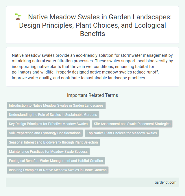 Native Meadow Swales in Garden Landscapes: Design Principles, Plant Choices, and Ecological Benefits